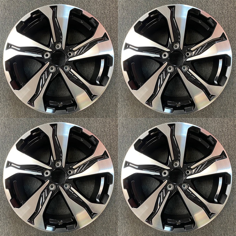 17″ Set of 4 New Machined Black Wheels for Honda CRV CR-V 2017-2021 OEM Quality Alloy Rim