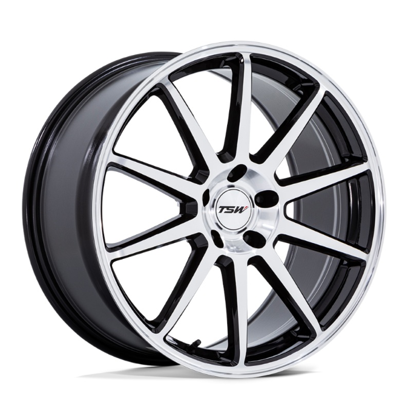 20×10.5 TSW Canard Gloss Black w/Machined Face