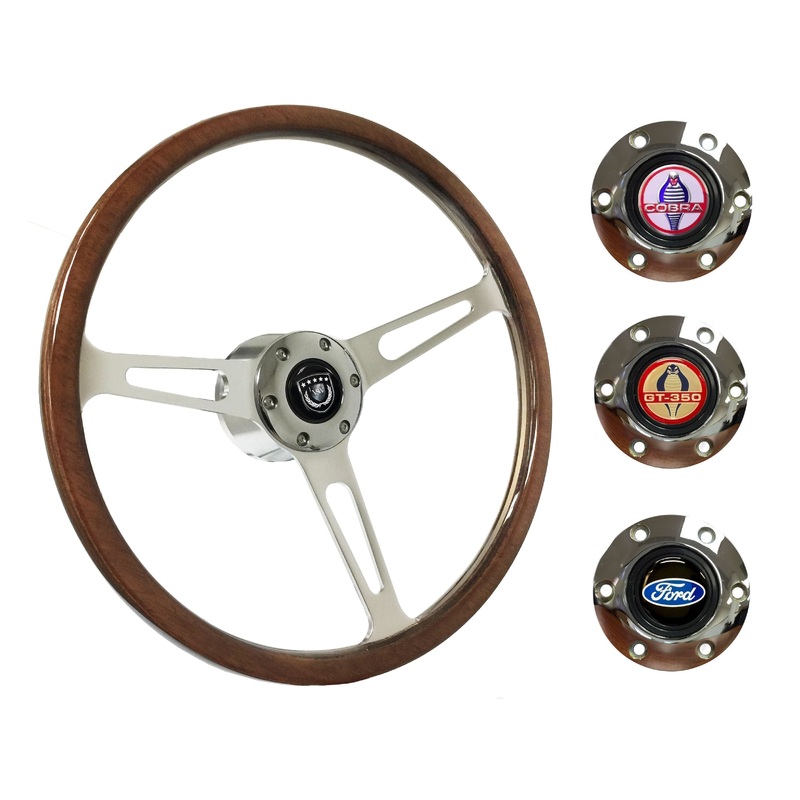 1979-82 Ford Mustang Steering Wheel Kit | Deluxe Walnut Wood | ST3554
