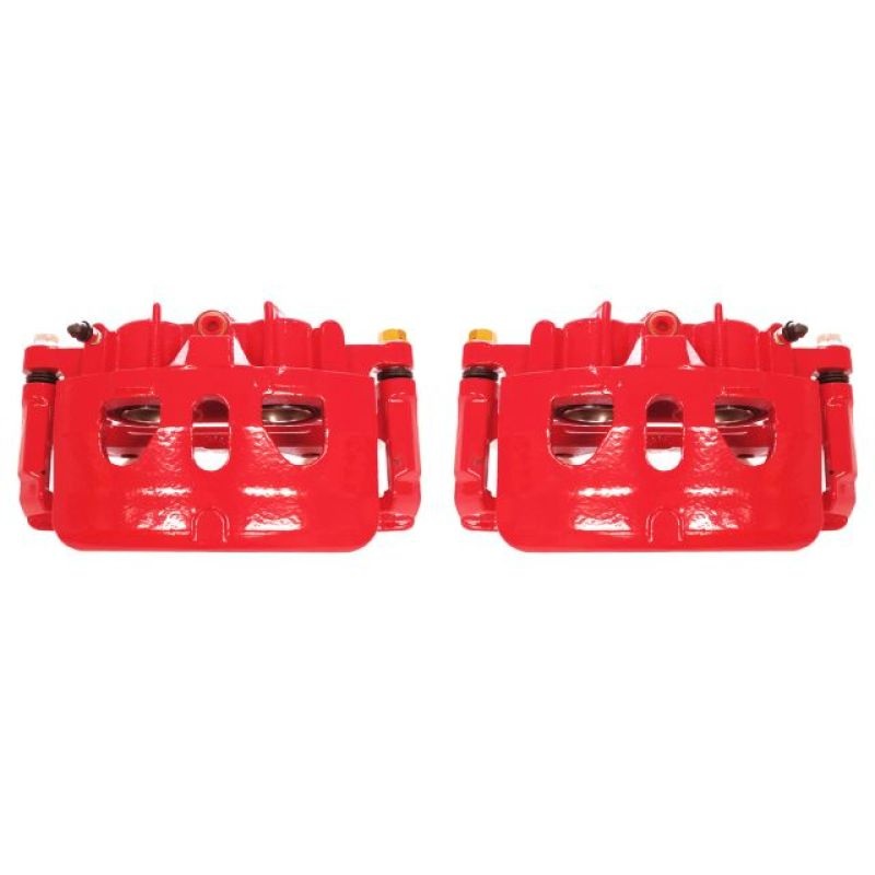 Power Stop 13-17 Ford Explorer Front Red Calipers w/Brackets – Pair