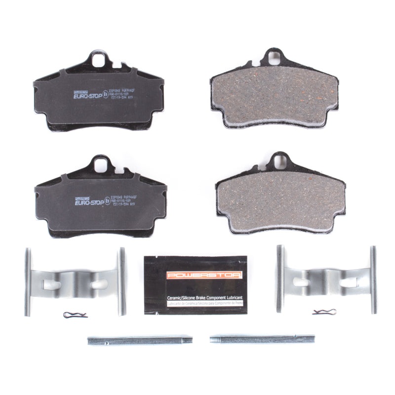 PowerStop Power Stop 10-12 Porsche Cayman Euro-Stop ECE-R90 Rear Brake Pads