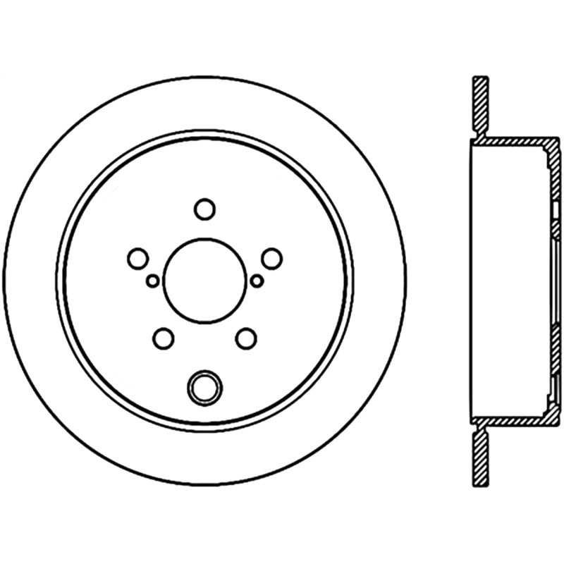 Stoptech 09-10 Subaru Forester / 08-10 Impreza/WRX Rear CRYO-STOP Rotor