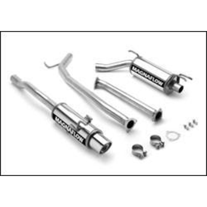2006-2011 Honda Civic Cat Back Exhaust; Single Rear Exit by Magnaflow (16687)