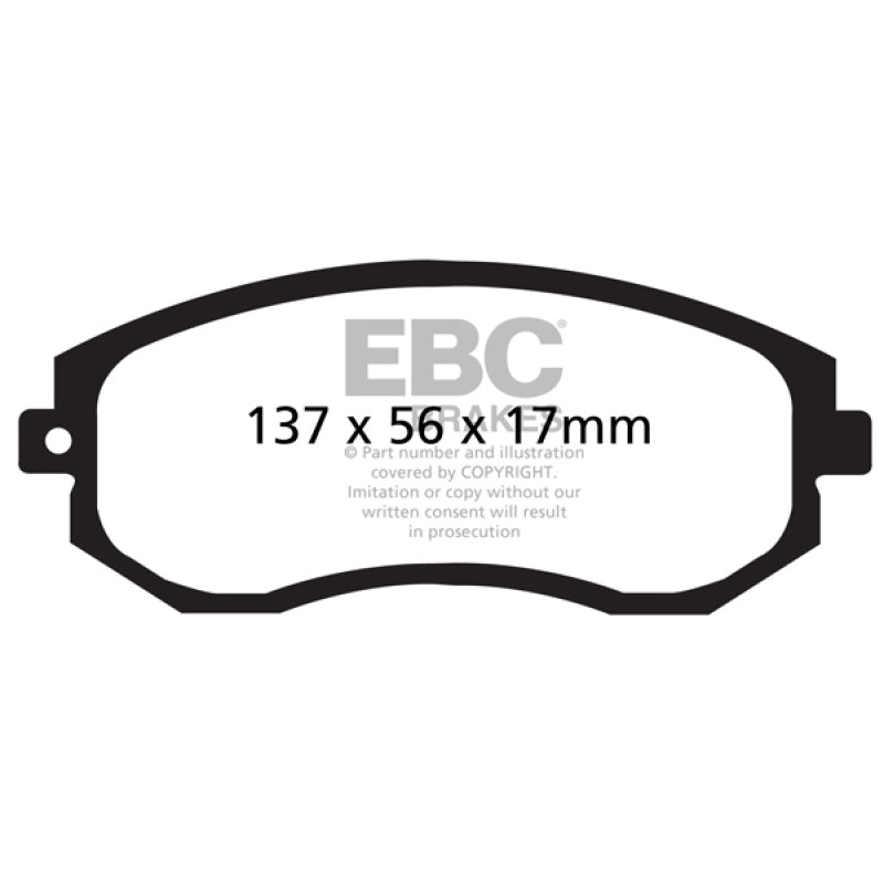EBC 12+ Scion FR-S 2 Yellowstuff Front Brake Pads
