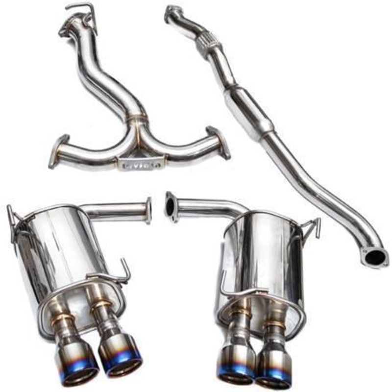 Invidia Q300 Catback Exhaust Titanium Tips Single Wall – 2022+ WRX