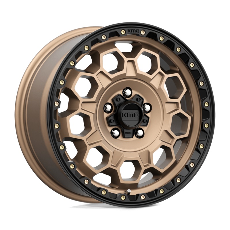 KMC Wheels KM545 Trek 17″ 5×114.3 Matte Bronze With Black Lip