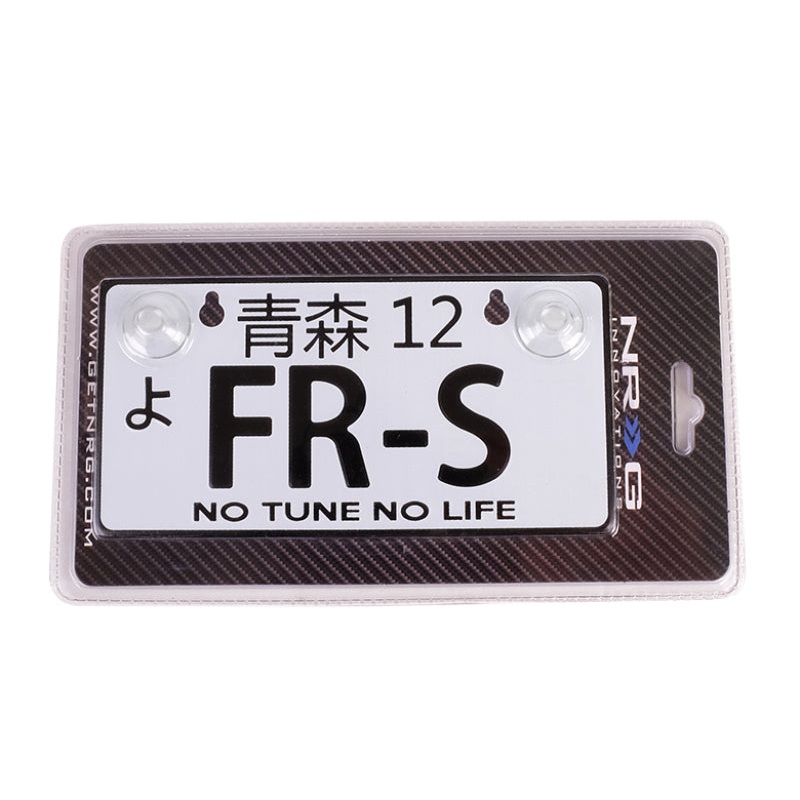 NRG Mini JDM Style Aluminum License Plate (Suction-Cup Fit/Universal) – FR-S
