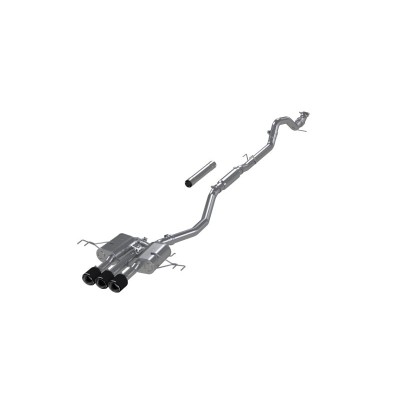 MBRP T304 SS 3.0″ Triple-Exit Cat-Back Exhaust w/ Carbon FiberTips – 2023+ Acura Integra Type-S (DE5)