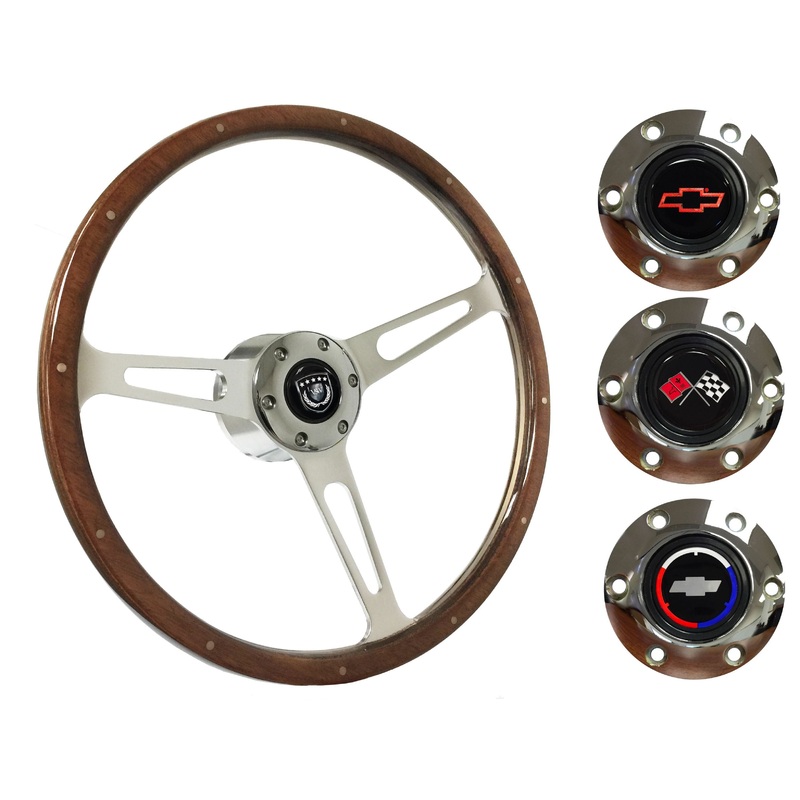 1969-75 Corvette Steering Wheel Kit | Deluxe Walnut Wood | ST3553