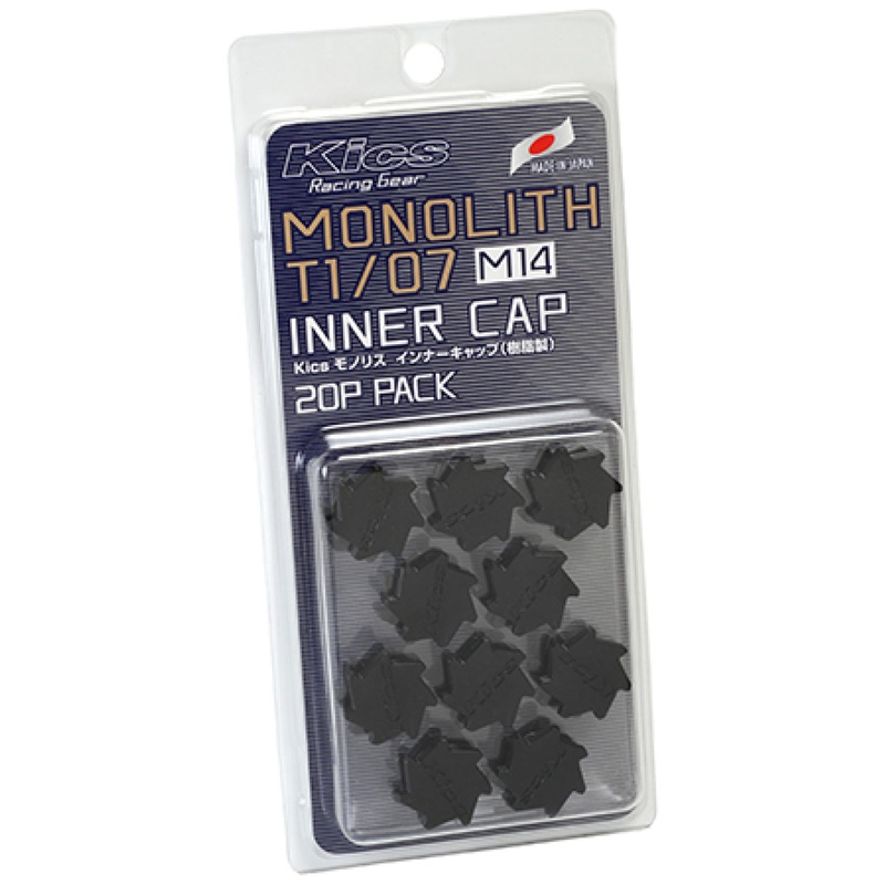 Project Kics M14 Monolith Cap – Black | Only Works For M14 Monolith Lugs – 20 Pcs