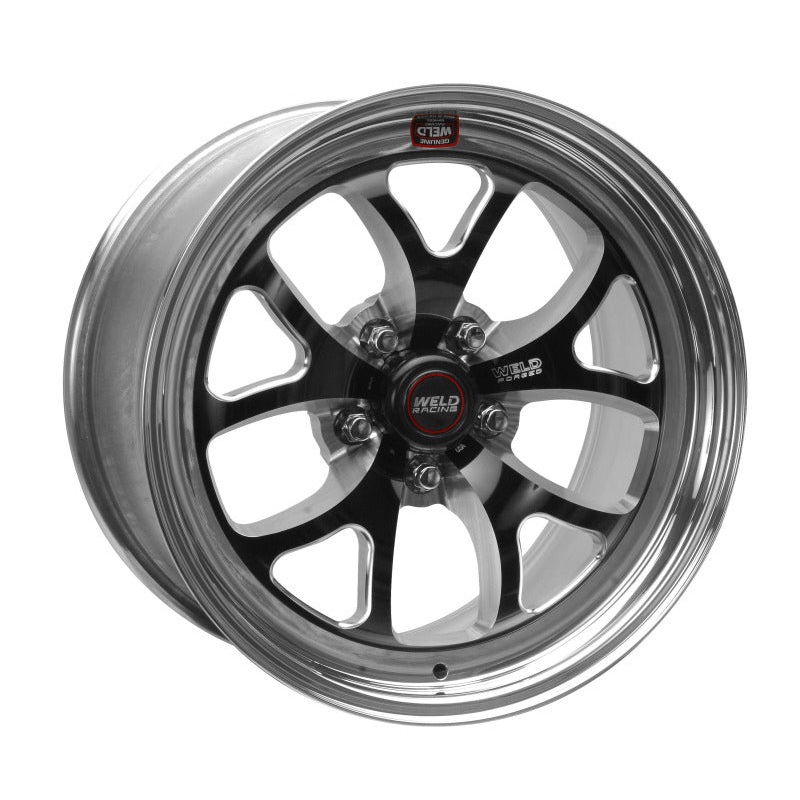 Weld S76 17×8 / 5x120mm BP / 5.2in. BS Black Wheel (High Pad) – Non-Beadlock