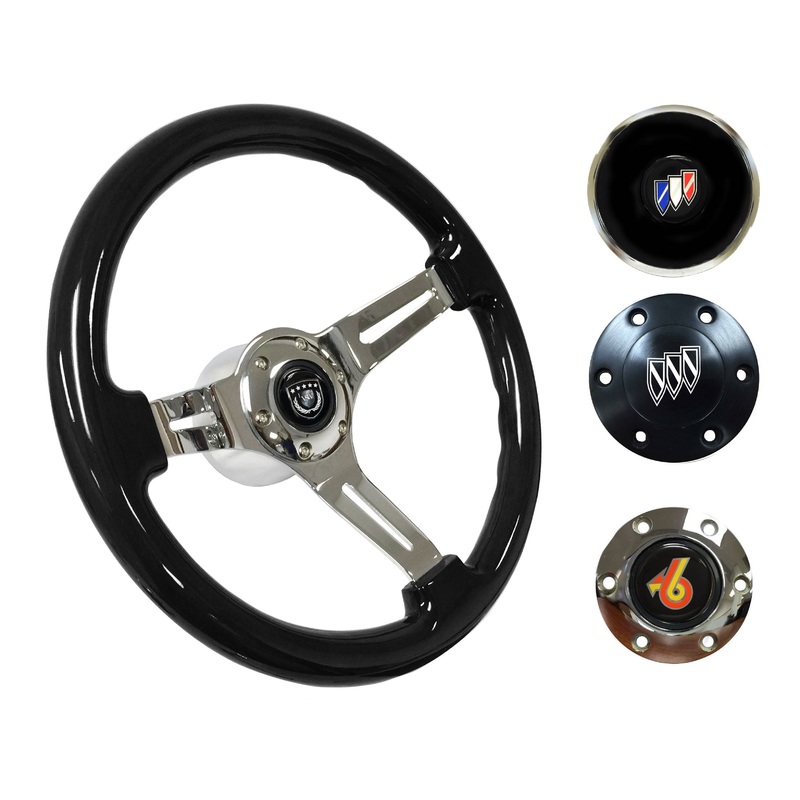 1967-68 Buick Steering Wheel Kit | Black Ash Wood | ST3072