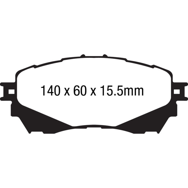 EBC 14+ Mazda 6 2.5 Yellowstuff Front Brake Pads
