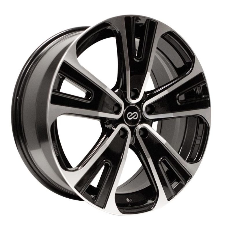 Enkei Universal SVX Truck & SUV 18×8 40mm Offset 5×114.3 Bolt 72.6mm Bore Black Machined Wheel