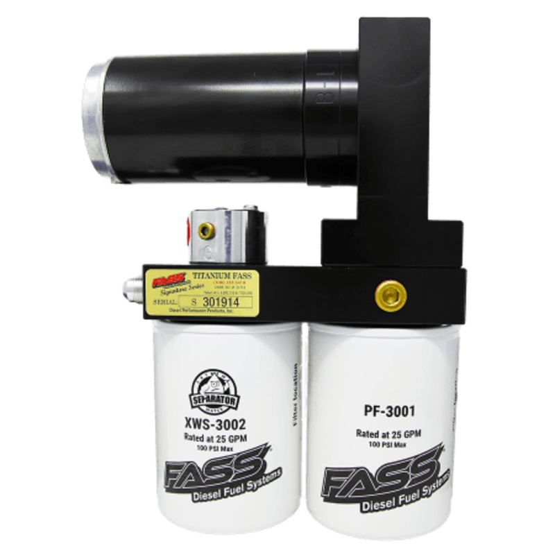 FASS Titanium Signature Series Diesel Fuel System 180F 140GPH (60-65 PSI) for 2011-2016 Ford Powerstroke 6.7L (TSF17180F140G)