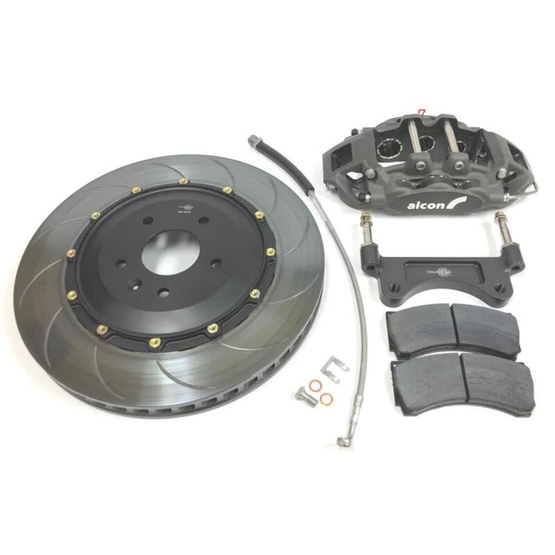 Alcon Chevrolet Corvette C7 (Aftermarket Wheels) 4 Piston 375x28mm Rear Street Kit – Anodized