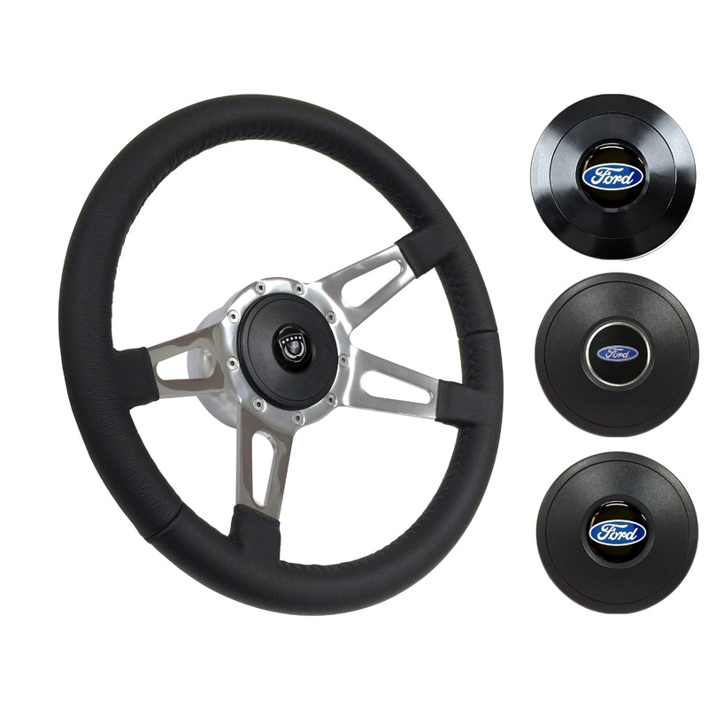 Early Ford Steering Wheel Kit | Black Leather | ST3070