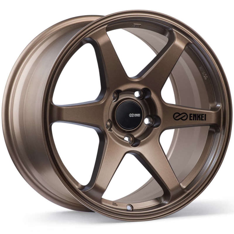 Enkei T6R 18×8 40mm Offset 5×114.3 Bolt Pattern 72.6 Bore Matte Bronze Wheel