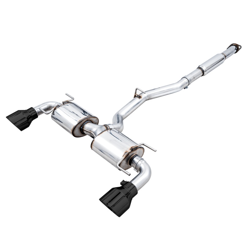 AWE Subaru 13-23 BRZ/ Toyota GR86/ Toyota 86 Touring Edition Cat-Back Exhaust- Diamond Black Tips