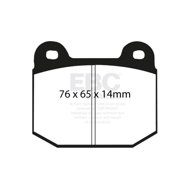 EBC 03-04 Infiniti G35 3.5 (Manual) (Brembo) Redstuff Rear Brake Pads