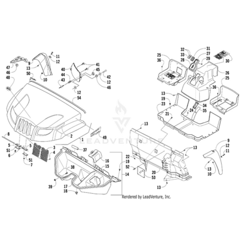 Hood Decal – Right by Arctic Cat