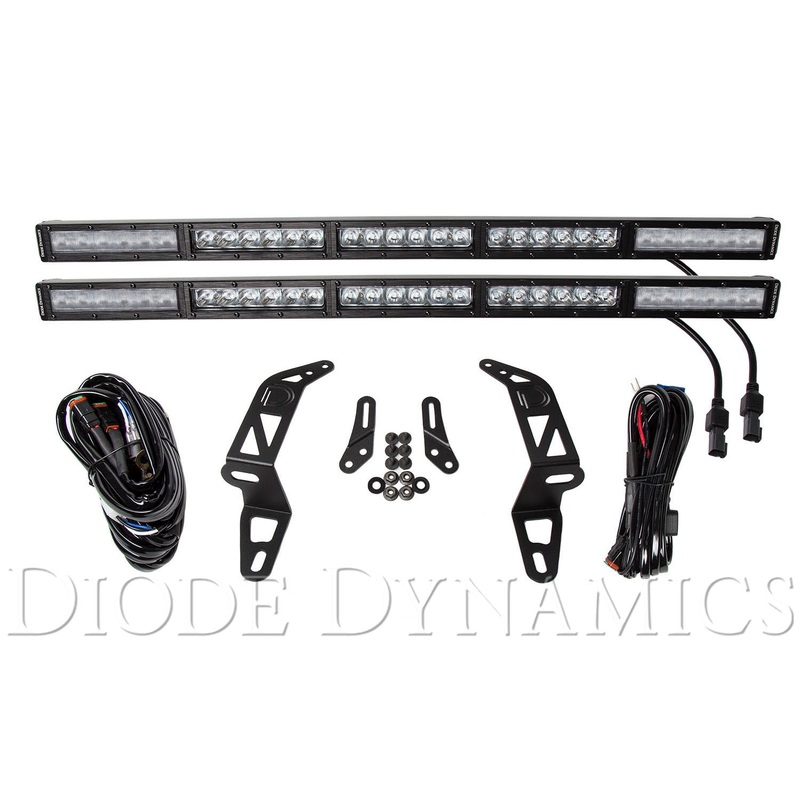 Jeep 2018 SS30 Bumper LED Kit White Combo Dual Diode Dynamics