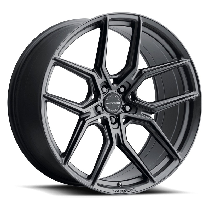 MV Forged MVF5 22″ 5×108 up to 5×132 Satin Black (Custom Wheel)