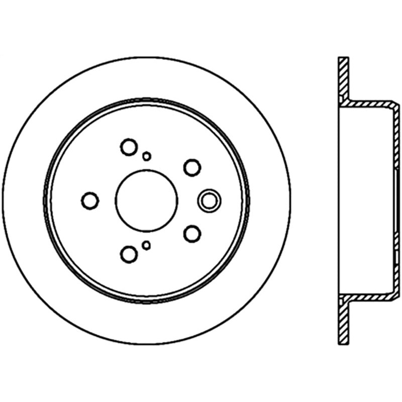 Stoptech 06-15 Lexus IS250 Rear Premium CryoStop Brake Rotor