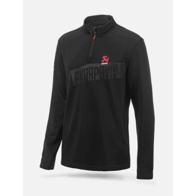 Akrapovic Mens Corpo Turtleneck Zip Black – Medium