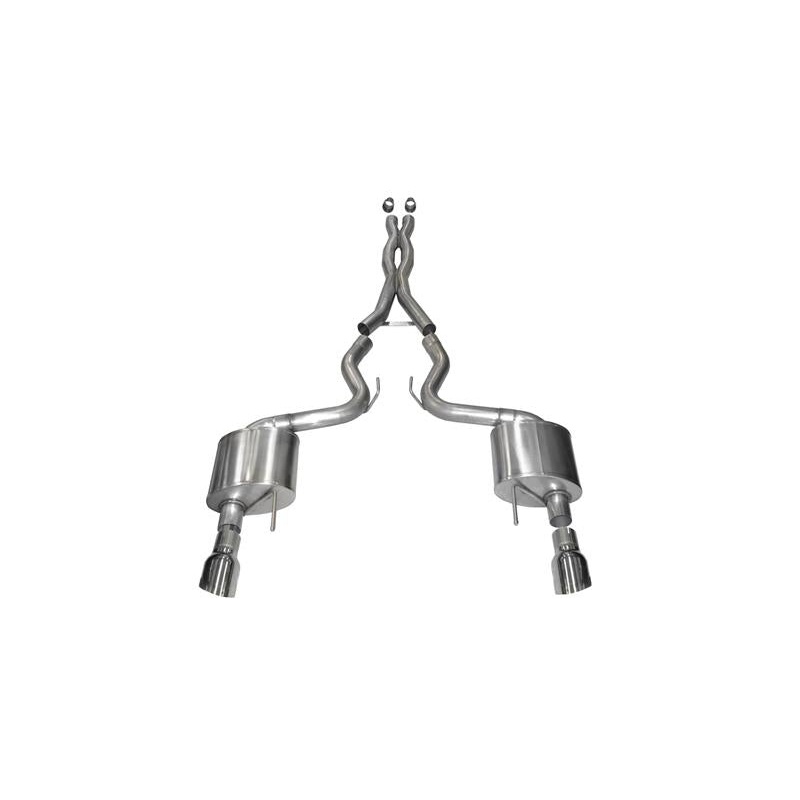 Corsa Performance Cat Back Exhaust 2015-2017 Ford Mustang Fastback GT V8 (5.0L)