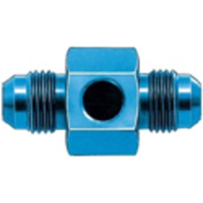 In-Line Fuel Pressure Adapter; -06AN x -06AN x 1/8in.