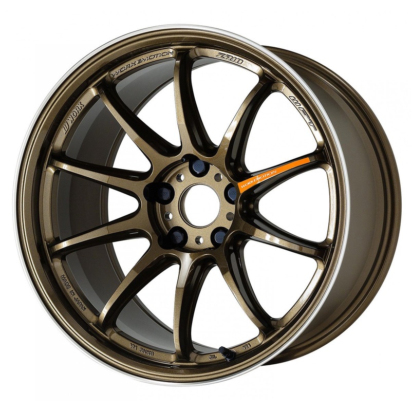 WORK Emotion ZR10 18×9.5 +38mm 5×114.3 Titanium Diamond Lip Cut (HGLC) – Universal