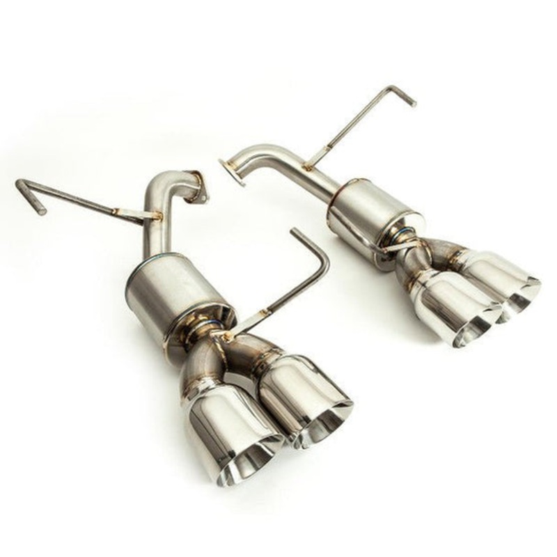 Nameless Performance [19-21 STI, 2018 STI Type RA] Catback w/ 4″ Double Wall Polished Tips and 5″ Mufflers | SUCB19STI-5MU-40SDW