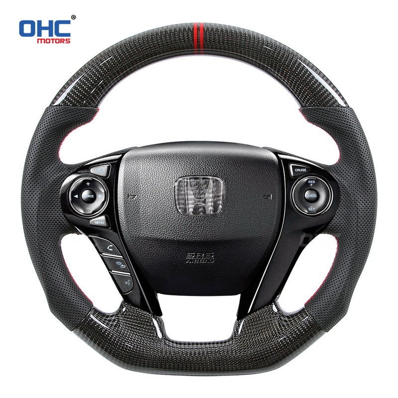 OHC Motors Carbon Fiber Steering Wheel for Honda Accord/ Odyssey