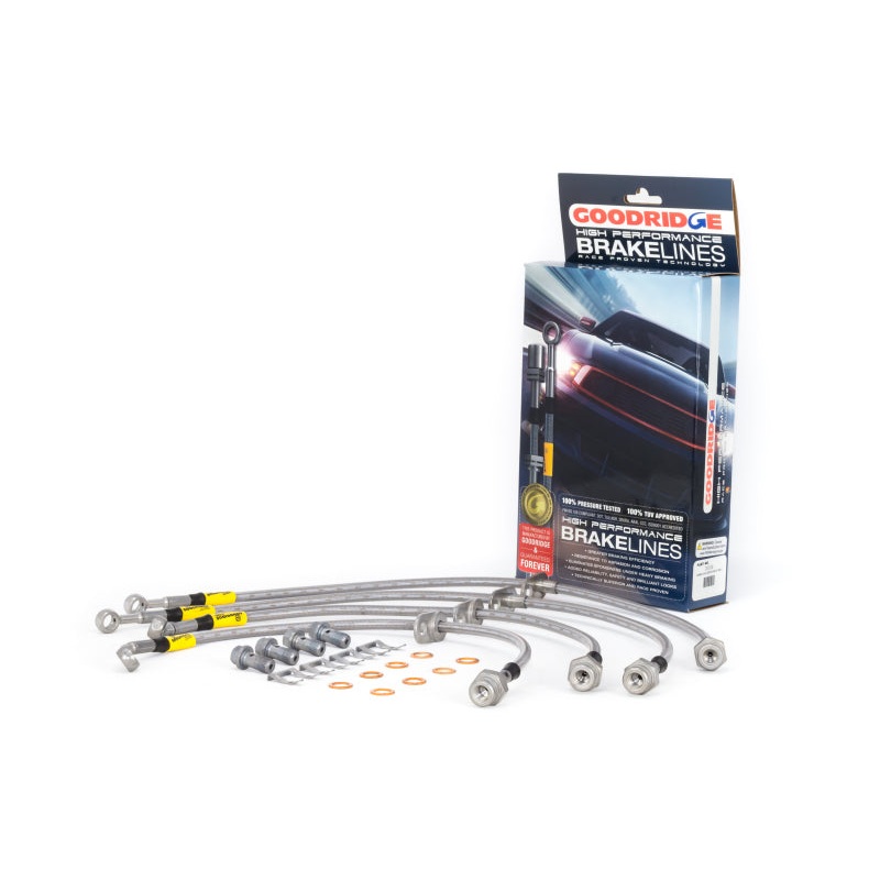 Goodridge 12-15 Honda Civic Si / 13-15 Acura ILX 2.4L (Lrg Disc) Stainless Steel Brake Line Kit