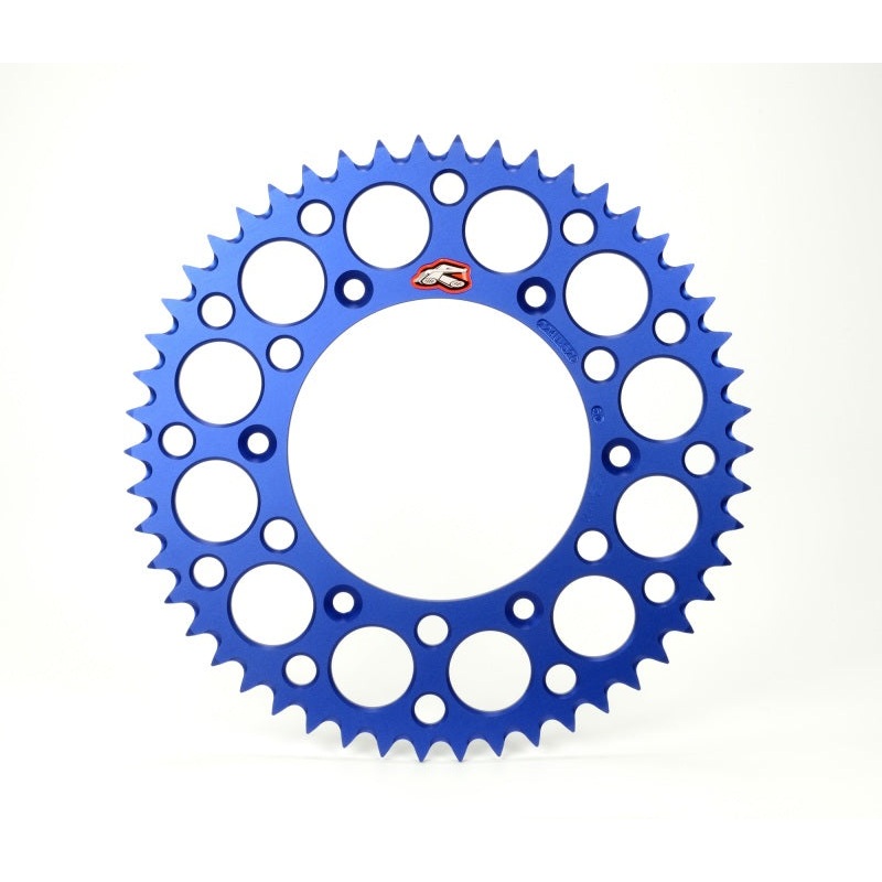 Renthal 15-22 Yamaha WR 250F/ YZ 250F/FX/ 2005 YZ450F Rear Grooved Sprocket – Blue 520-51P Teeth
