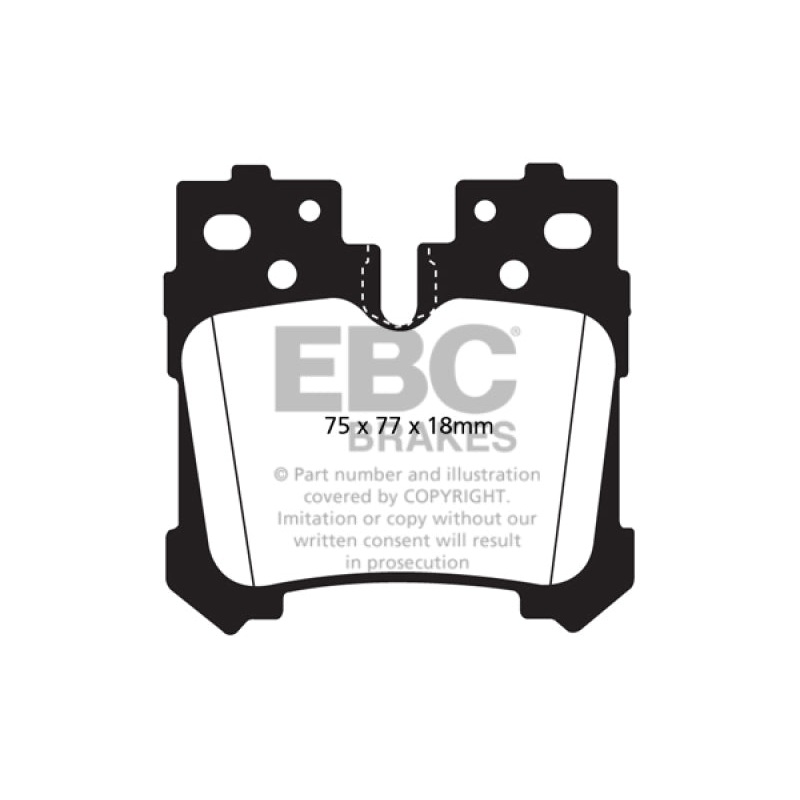 EBC 07+ Lexus LS460 4.6 Yellowstuff Rear Brake Pads