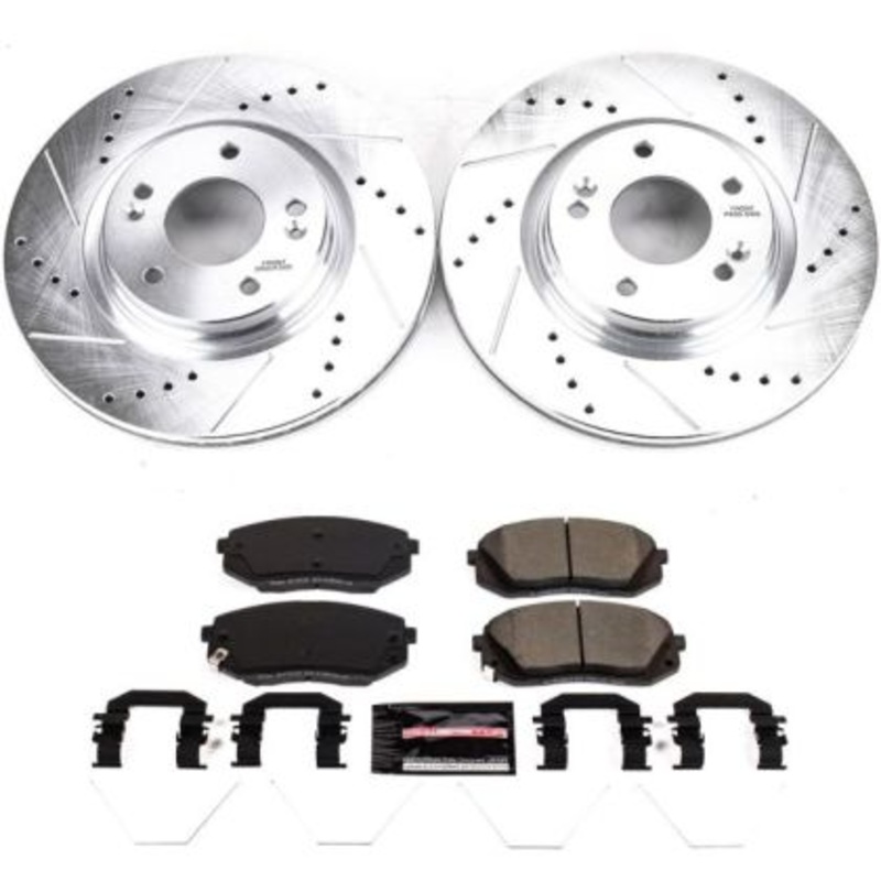 Power Stop 22-23 Forte GT Front & Rear Z23 Evolution Sport Brake Kit (Electric Parking Brake)