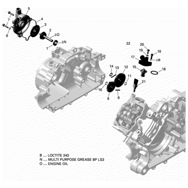 Thermostat 65 With Gasket Assy by Can-Am