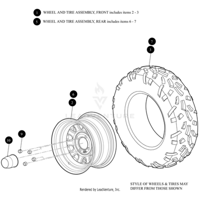 Wheel ITP 12X7.00 by Arctic Cat