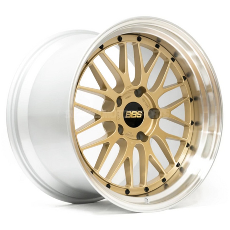 BBS LM 20×10.5 5×112 ET15 Gold Wheel 80mm PFS/Clip Required | LM465GPK