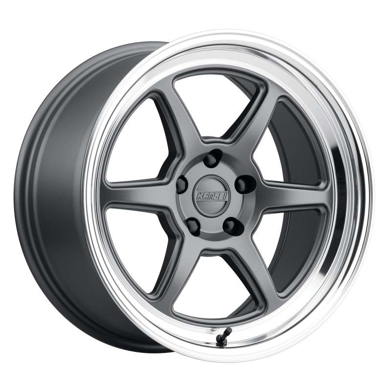 Kansei K14G Roku 18×9.5in / 5×114.3 BP / 22mm Offset / 73.1mm Bore – Grey & Machined Lip Wheel