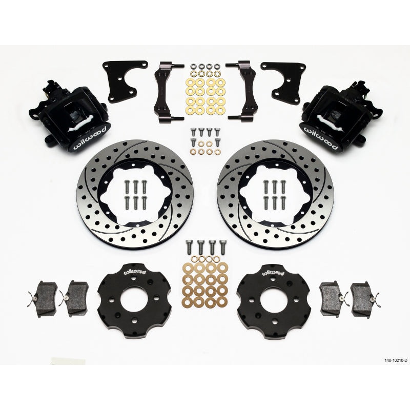 Wilwood Combination Parking Brake Rear Kit 11.00in Drilled Civic / Integra Drum 2.71 Hub Offset