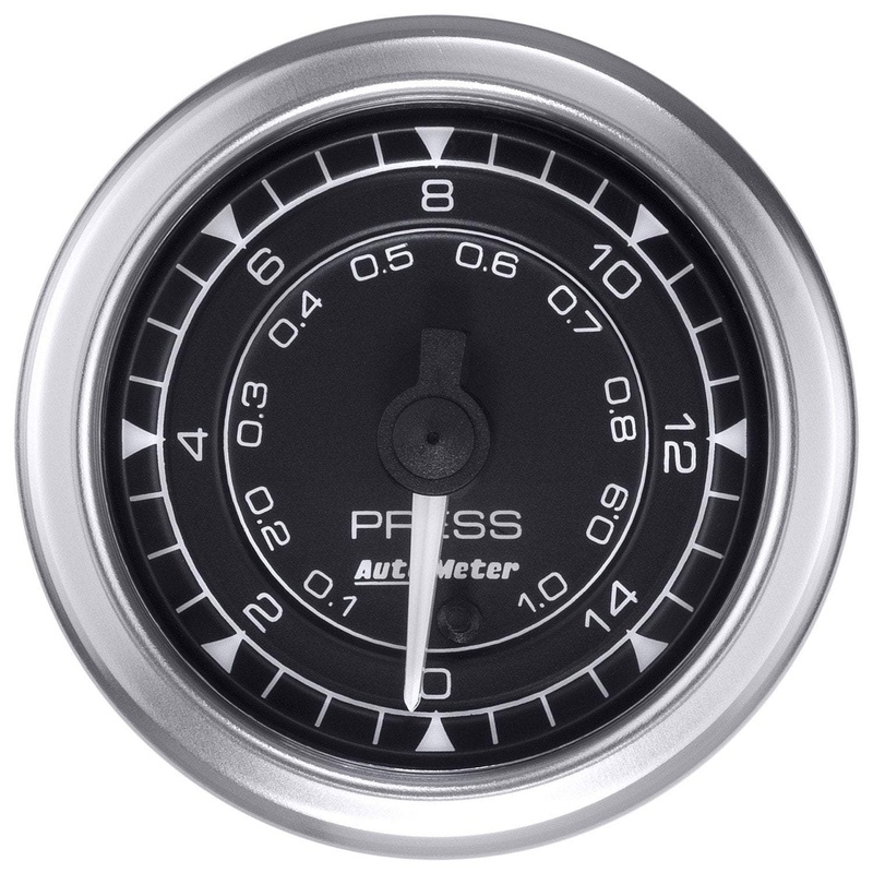 Auto Meter Chrono 2-1/16″ 0-15 PSI Pressure Gauge (8162)