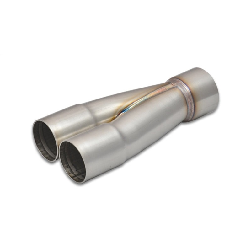 Vibrant 2-1 SS Merge Collectors (1-3/4in Inlet Slipover ID 2in Outlet OD) – Sold Individually