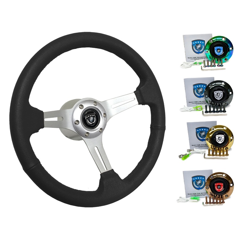 1989-98 Nissan Maxima Steering Wheel Kit | Black Leather | ST3014BLK