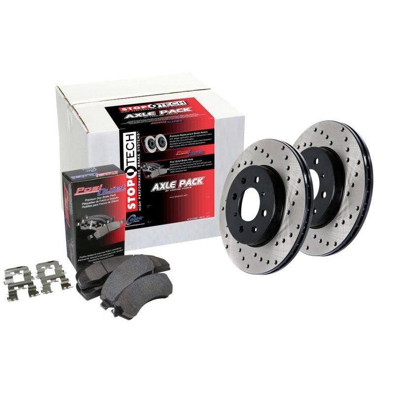 Street Axle Pack, Drilled, 4 Wheel