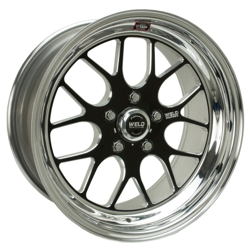 Weld S77 18×11.5 / 5×4.75 BP / 6.7in. BS Black Wheel (Low Pad) – Non-Beadlock