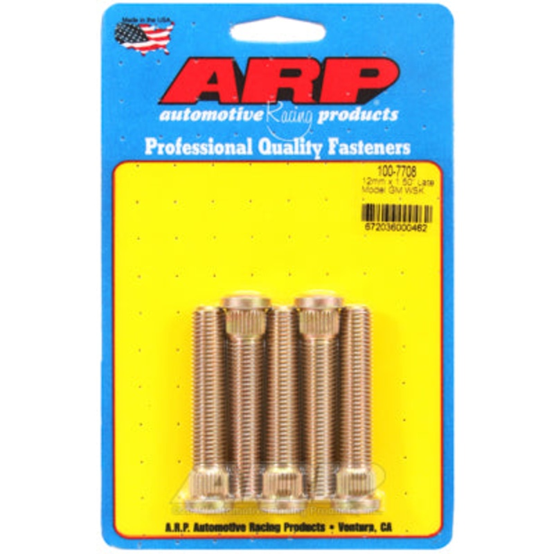 ARP Late Model GM M12x1.50inch Wheel Studs Kit (5 Studs/One Wheel)