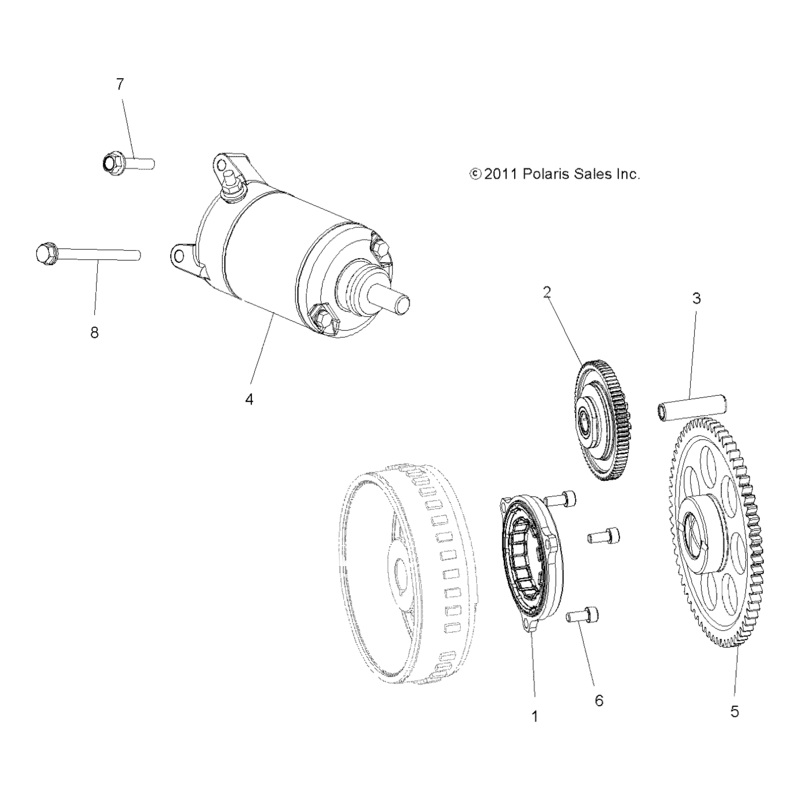 Torque Limit Starter Gear Assem by Polaris